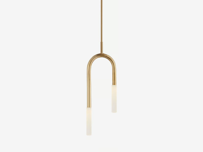 ROUSSEAU SMALL ASYMMETRIC PENDANT - LED metal pendant lamp _ Kelly Wearstler